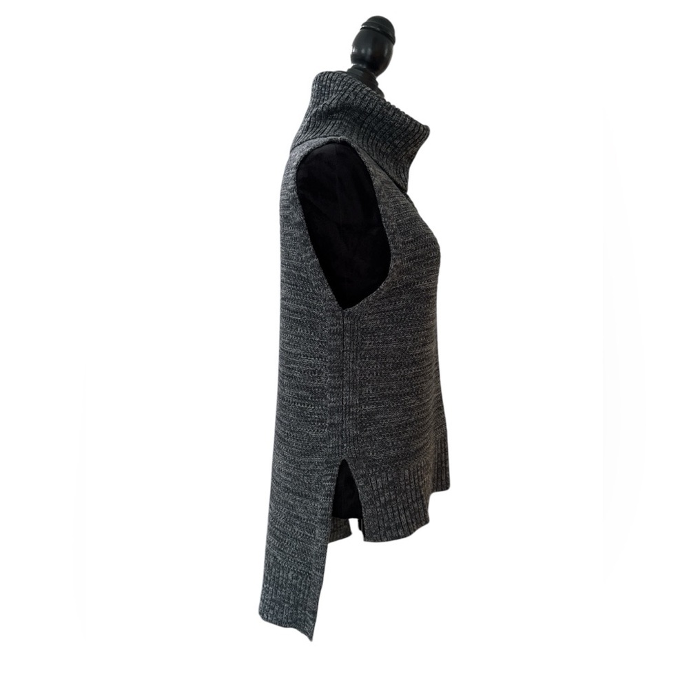 Banana Republic Blue Gray Sleeveless Turtleneck Sweater Tunic Size Small - Picture 4 of 9